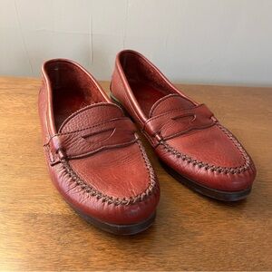 vintage dexter 100% leather loafers
